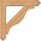 Ekena Millwork Funston Arts and Crafts Smooth Bracket w/ Offset Brace, Western Red Cedar, 7 1/2"W x 40"D x 40"H BKT0806X40X40FST03SWR - alternate 4